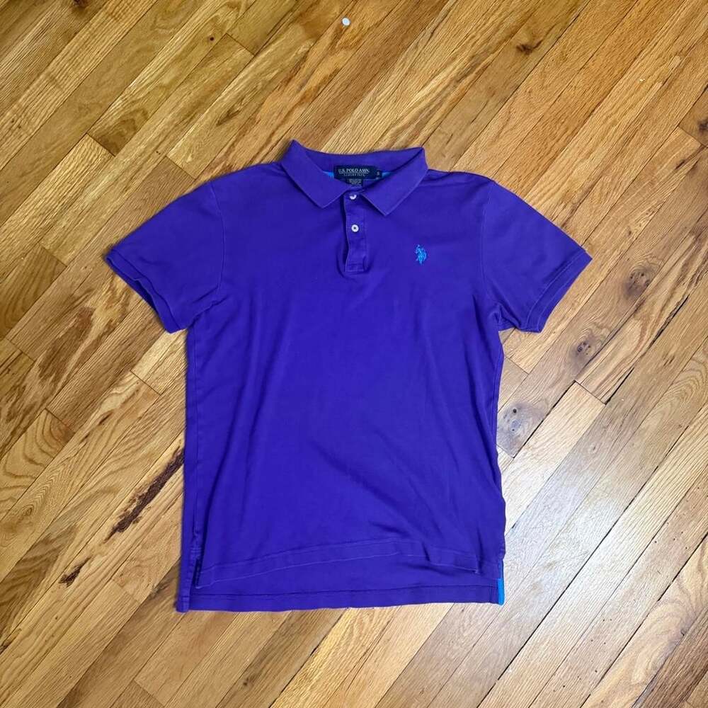 U.S. Polo Assn. Luxury Feel Purple Polo Shirt Men's S